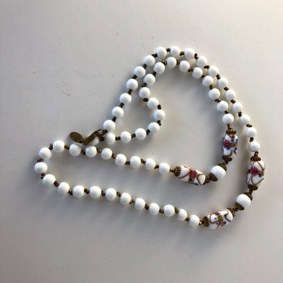 Vintage Miriam Haskell Wedding Beads Necklace - Picture 2 of 5